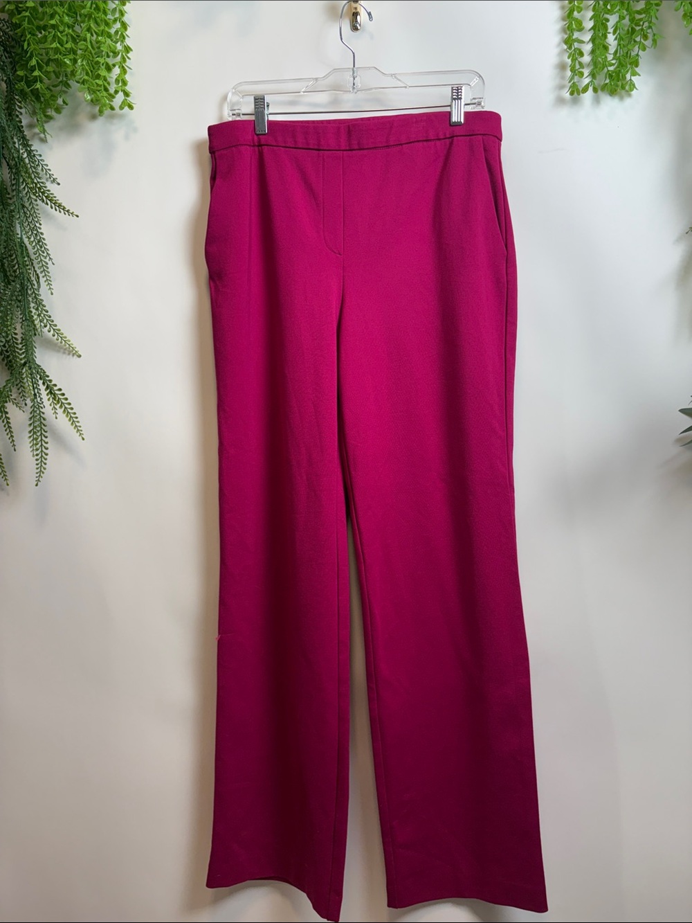 Rachel Zoe Fuchsia Wide-Leg Pants